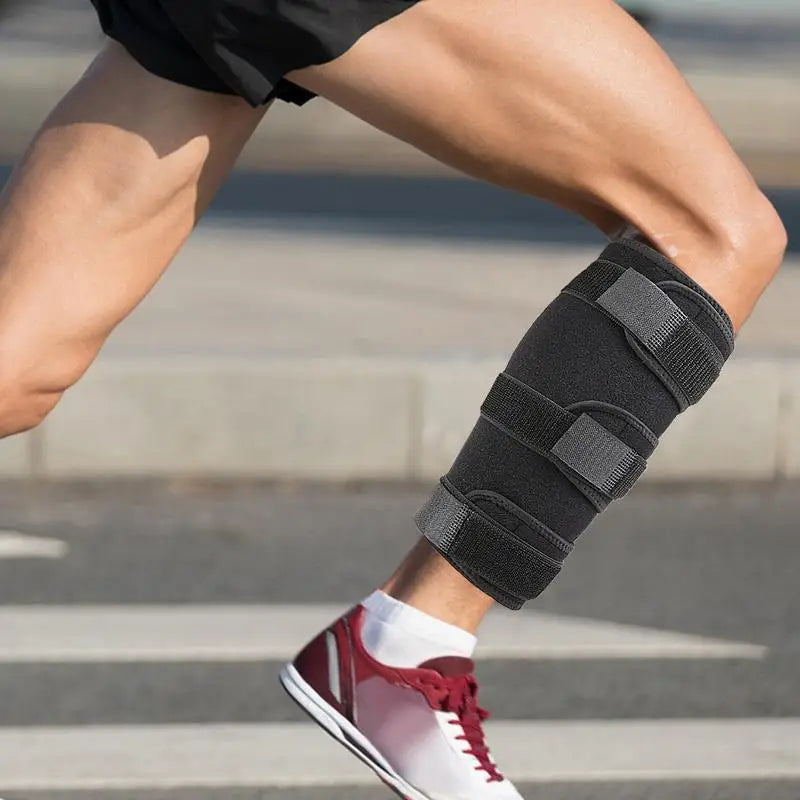 Adjustable Shin Wrap Unisex Calf Protector Brace Wrap Multi-Layer Material