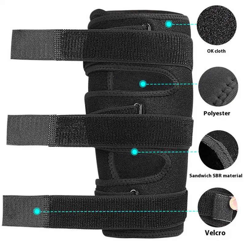 Adjustable Shin Wrap Unisex Calf Protector Brace Wrap Multi-Layer Material