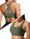 Sports Bra for Women, Criss Back Medium Support Workout Bras with Yoga Gym