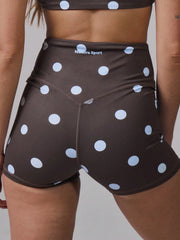 High Waist Polka Dot Active Shorts For Women Workout Gym Pilates Casual
