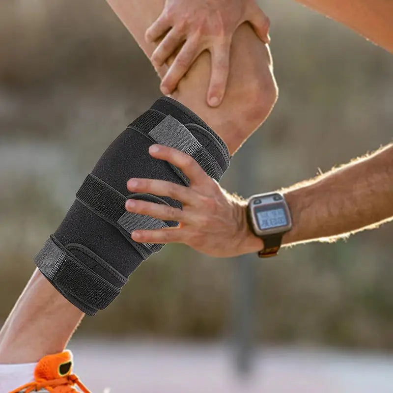 Adjustable Shin Wrap Unisex Calf Protector Brace Wrap Multi-Layer Material