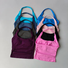 Women's Sexy Backless Fitness Bra Workout Tops Gym Yoga Crop Sport Bra