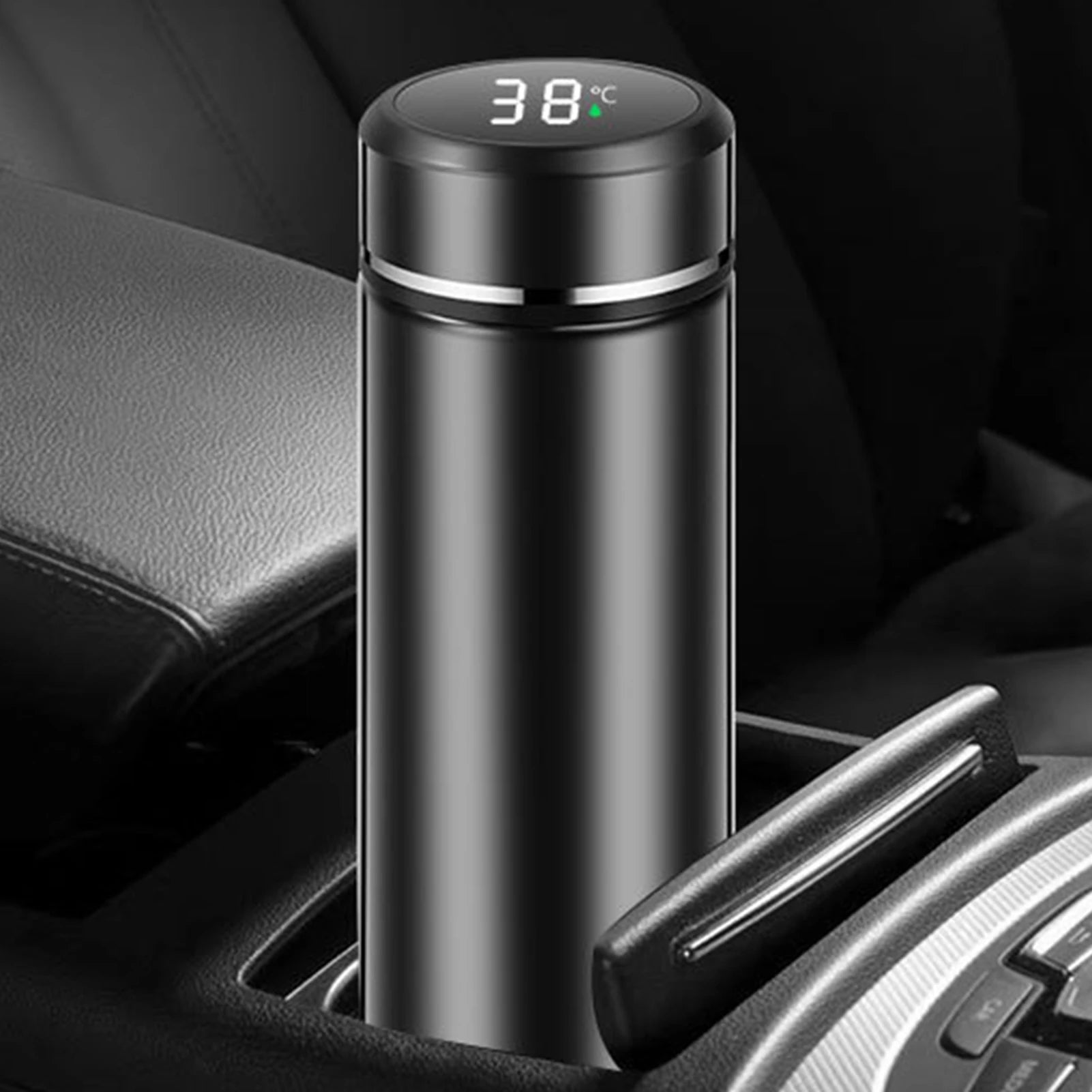500ml Smart Vacuum Insulated Stainless Steel Water Bottle LED Temperature