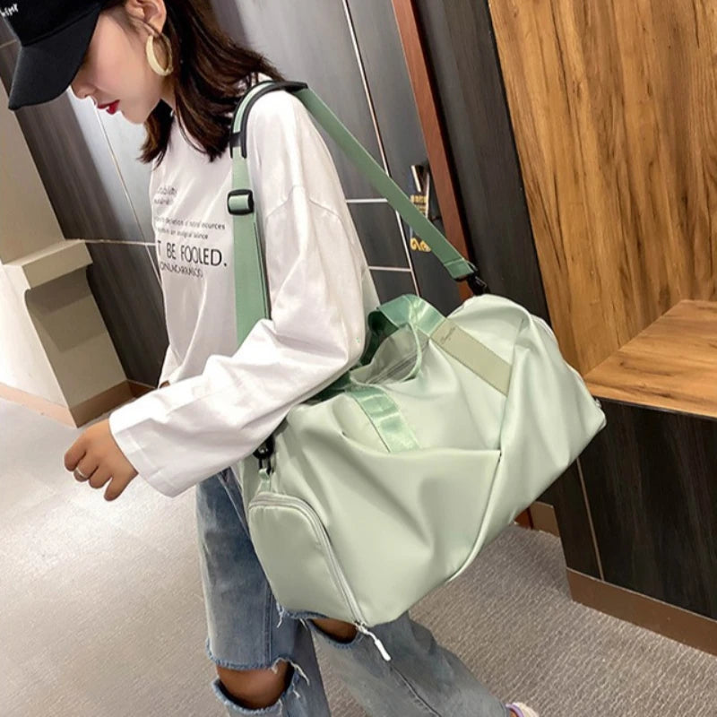 Women Gym Bag Sports Travel Dry Wet Bag Handbags Multifunction Swimming