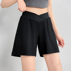 Summer Maternity Waffle Fashion Shorts Adjustable Belly Shorts Clothes