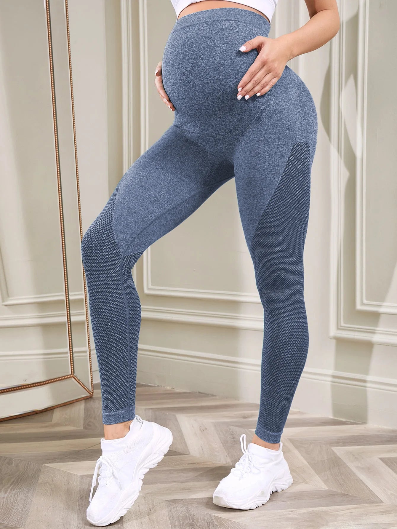 Women's Maternity Leggings Over The Belly Full Length Pregnancy Yoga Pants