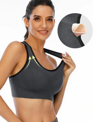 Women's Sports Bras Padded Sports Bra Supportive Strappy Criss Yoga Bra