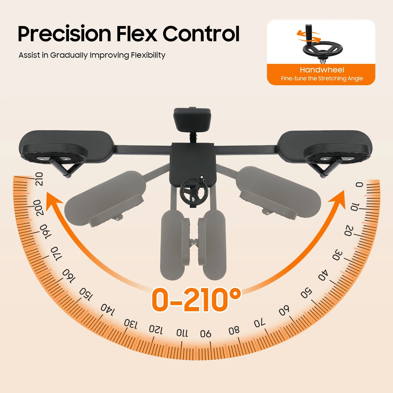 Leg Stretcher Split Machine Adjustable Angle Flexibility Training Equipment Gym