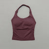 Impacts Halter Top Seamless Longline Strappy Gym Top Women Built-in Bra