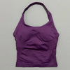 Impacts Halter Top Seamless Longline Strappy Gym Top Women Built-in Bra