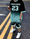 Men's Sports Short Sleeve Top Shorts Set Plus Size Breathable Basketball Sports