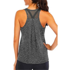 Yoga Wear Vest Women Loose Fit Gym Crop Tank Women Sports Sleeveless Vest