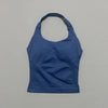 Impacts Halter Top Seamless Longline Strappy Gym Top Women Built-in Bra