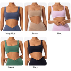 Hearuisavy Summer High Quality Sports Bra Push Up High Impact Gym Top