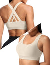 Sports Bra for Women, Criss Back Medium Support Workout Bras with Yoga Gym