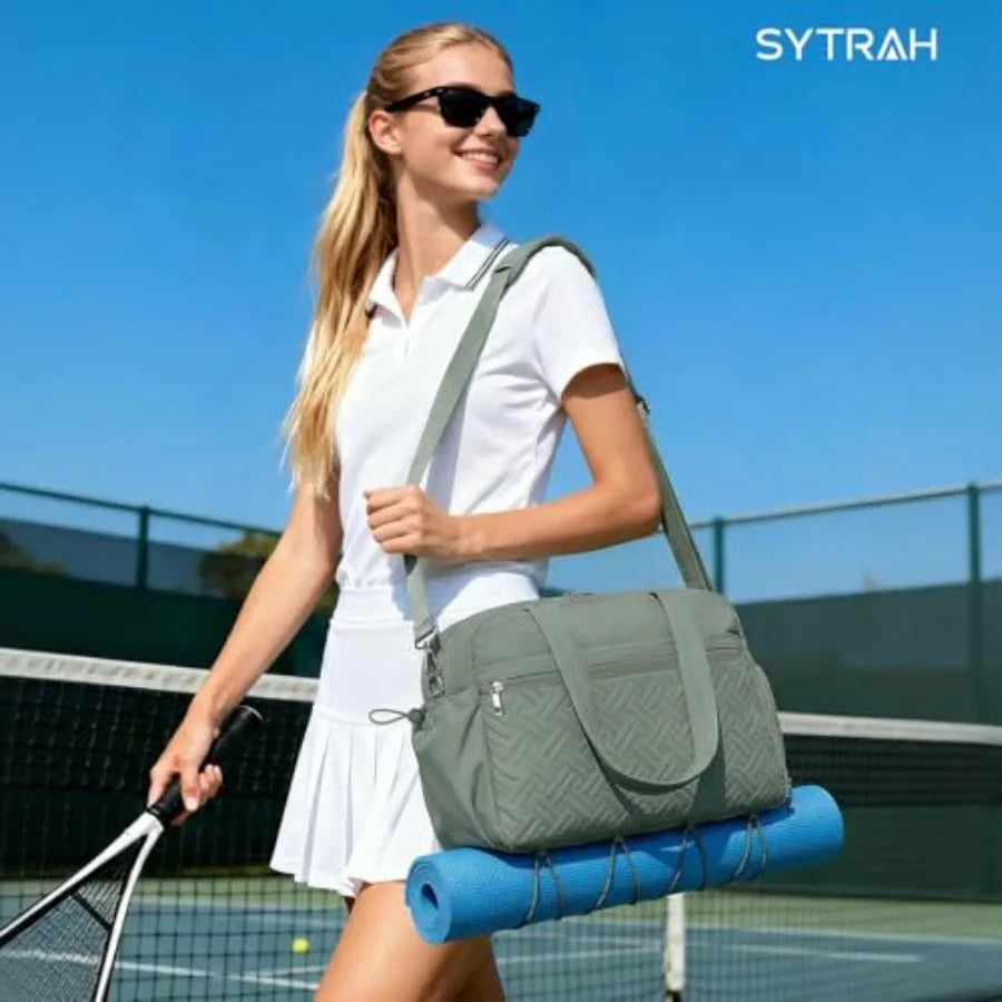 Gym Bag for Women Lightweight Workout Duffle Bag with Shoe Separation for Gym