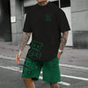 Bear Harajuku T-Shirt Men's Summer Loose Daily Couple Suit Outdoor Suit