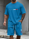 Men's Tracksuit 2 Piece O-neck Short Sleeve Shirt Shorts Set Men's Clothing