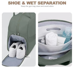 Gym Bag for Women Lightweight Workout Duffle Bag with Shoe Separation for Gym