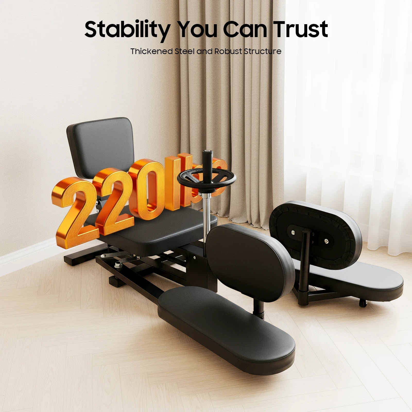 Leg Stretcher Split Machine Adjustable Angle Flexibility Training Equipment Gym