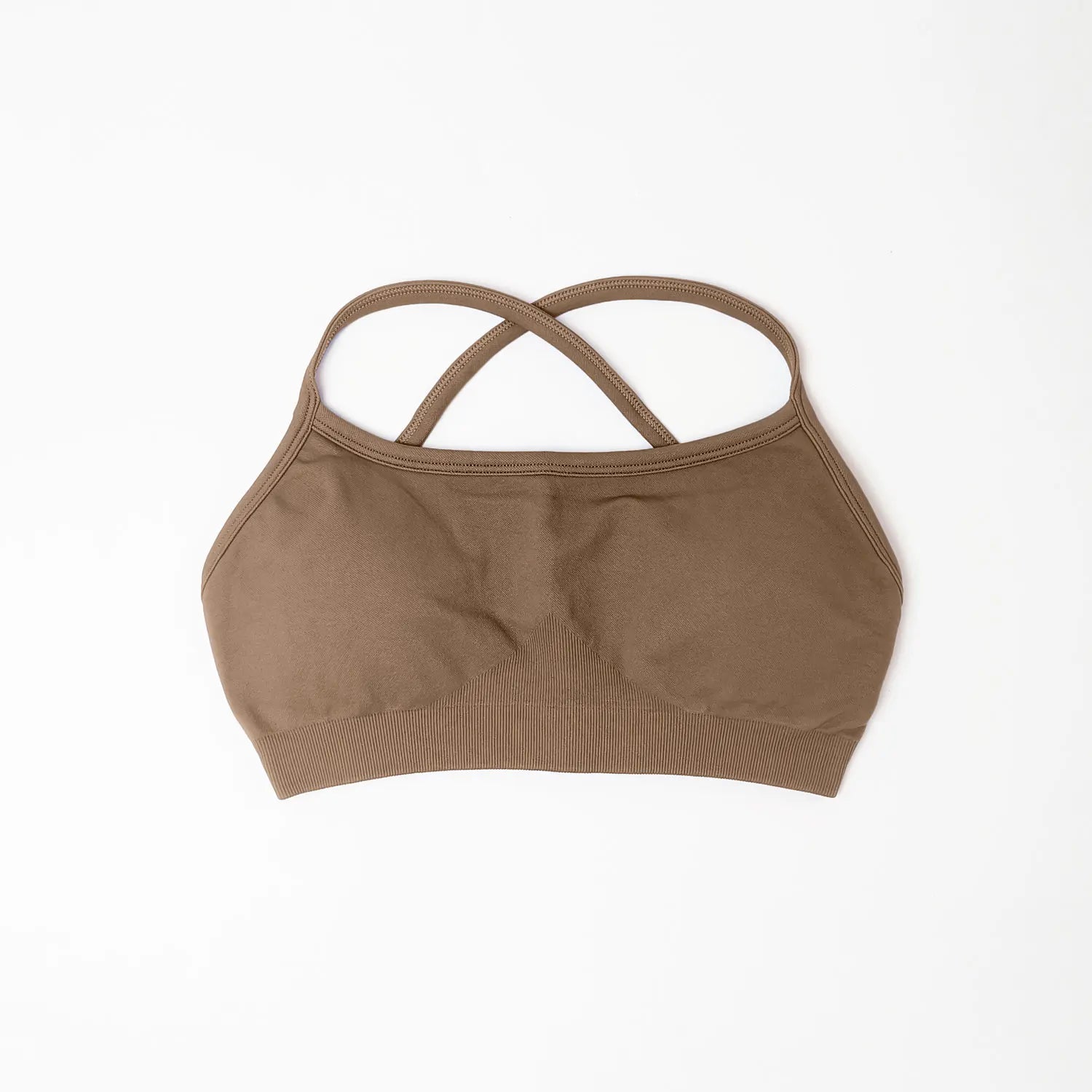 Bra Seamless Yoga Top Women Fitness Article Gym Active Wear Back Cross