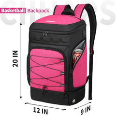 Basketball Backpack Bag Large Sports Bag with Separate Ball holder and Shoes