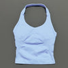 Impacts Halter Top Seamless Longline Strappy Gym Top Women Built-in Bra