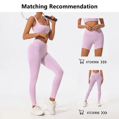 Hearuisavy Summer High Quality Sports Bra Push Up High Impact Gym Top