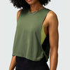 Women Solid Running Vest Fitness Crop Top Sleeveless Yoga Shirts Breathable