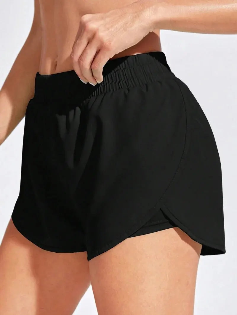 Yoga Shorts Women Fitness Elastic Running Workout Short Leggings For Gym