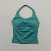 Impacts Halter Top Seamless Longline Strappy Gym Top Women Built-in Bra