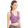 Front Zipper High Stretch Breathable Sports Bra Top Fitness Women Crop Bra