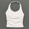 Impacts Halter Top Seamless Longline Strappy Gym Top Women Built-in Bra