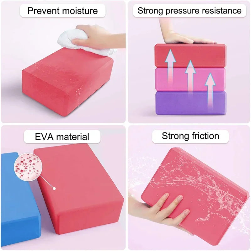 1PCYoga Building Blocks Cubes Pilates Bricks Reinforcement Mats Sport Yoga