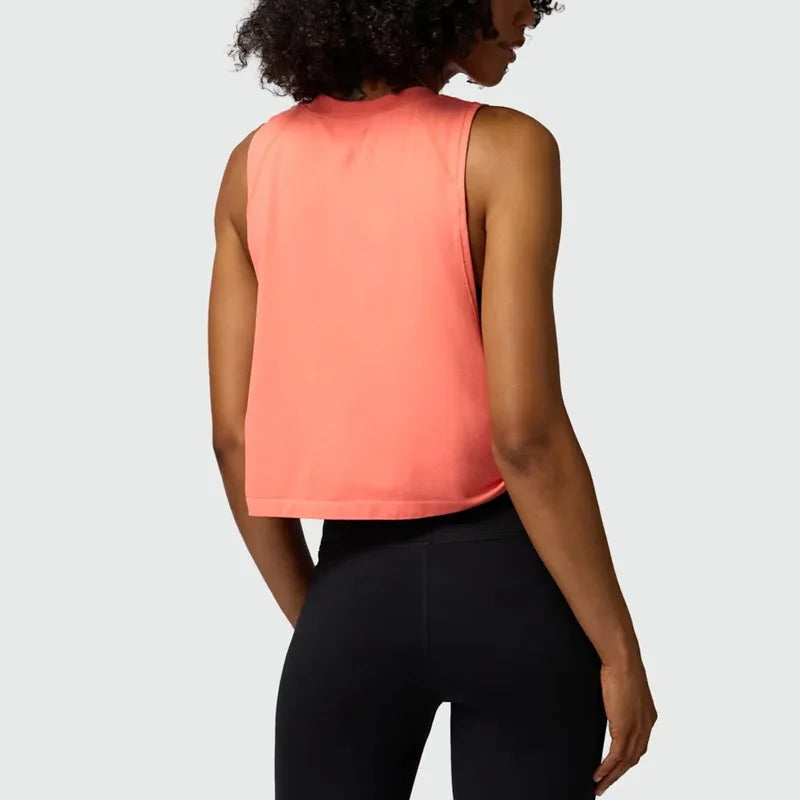 Women Solid Running Vest Fitness Crop Top Sleeveless Yoga Shirts Breathable