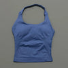 Impacts Halter Top Seamless Longline Strappy Gym Top Women Built-in Bra
