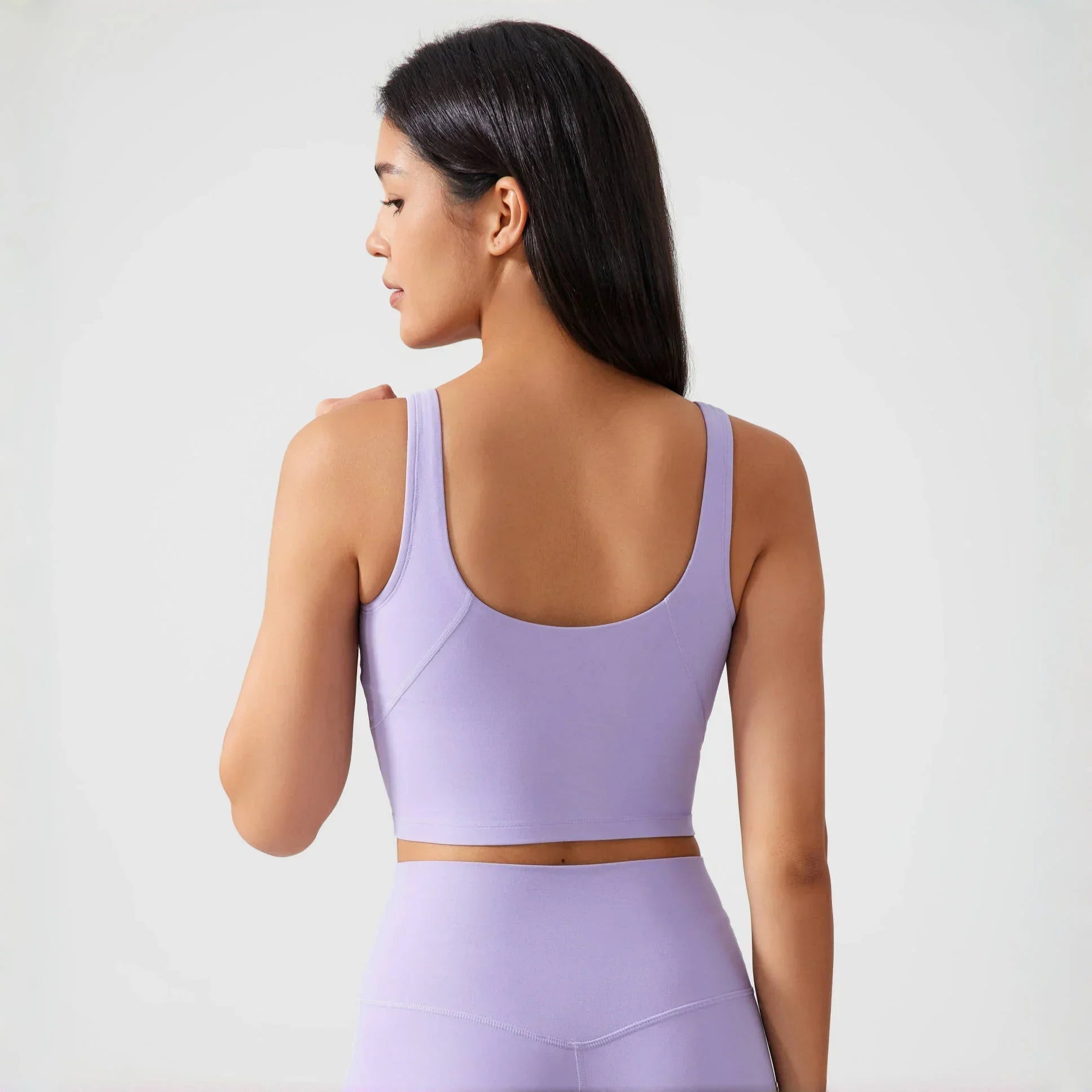 Sports Bra for Women Yoga Top Fixed Chest Pad Gym Vest Shock-proof Workout