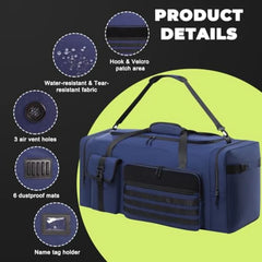 Heavy Duty Sports Gym and Travel Duffel Bag - Oversized Equipment Gear Bag