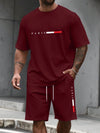 Men's Tracksuit 2 Piece O-neck Short Sleeve Shirt Shorts Set Men's Clothing