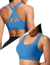 Sports Bra for Women, Criss Back Medium Support Workout Bras with Yoga Gym