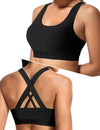 Sports Bra for Women, Criss Back Medium Support Workout Bras with Yoga Gym