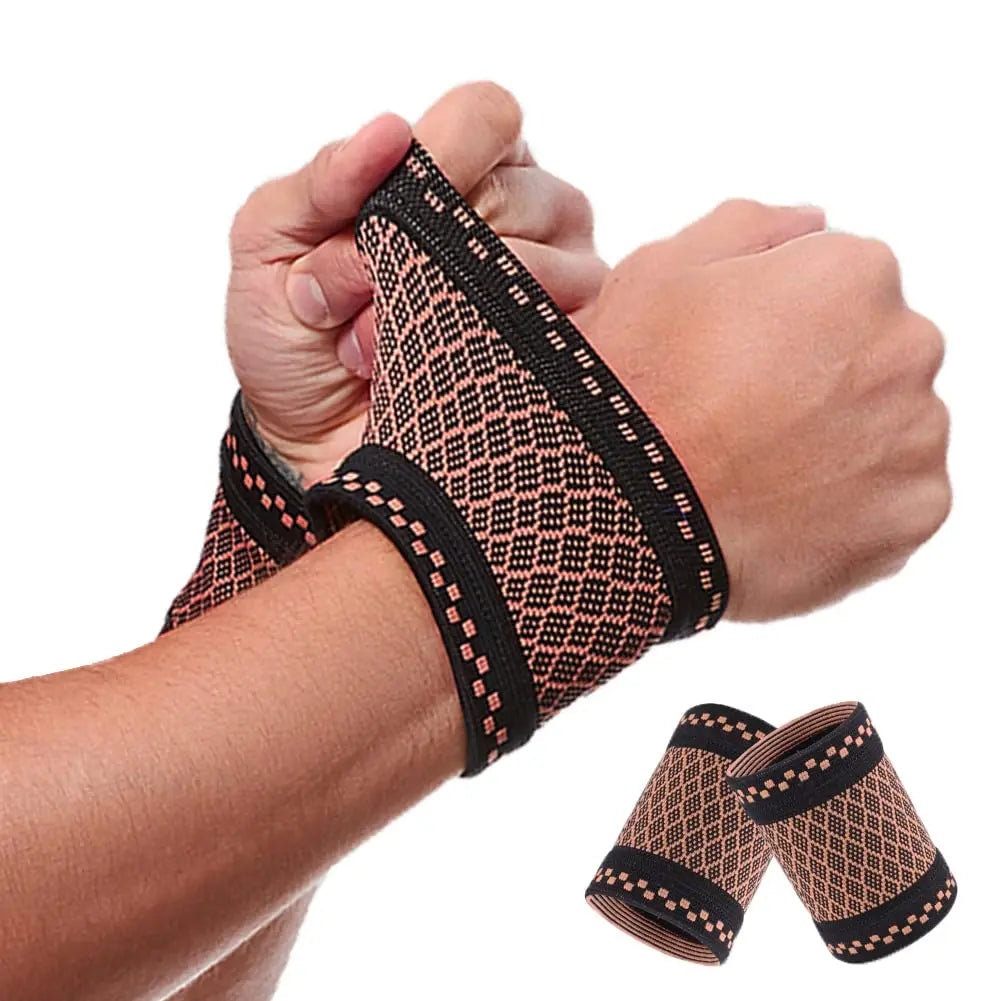 Copper Wrist Guard Professional Sports Fitness Wrist Brace Support Wrist