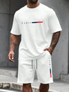 Men's Tracksuit 2 Piece O-neck Short Sleeve Shirt Shorts Set Men's Clothing