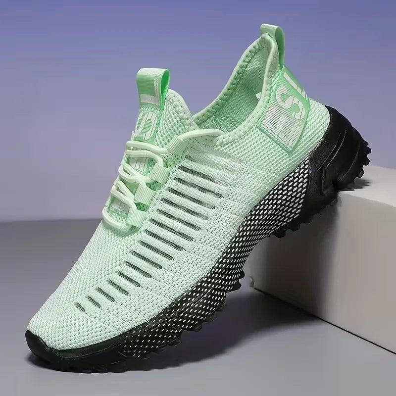 Fashion Mesh Running Shoes Men Women Breathable Lightweight Cushioned Sole