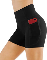 High Waist Yoga Shorts for Women's Tummy Control FitnAthletic Workout