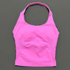 Impacts Halter Top Seamless Longline Strappy Gym Top Women Built-in Bra