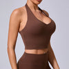Ladies Sports Bra Sexy Hanging Neck High Support Impact Yoga Underwear