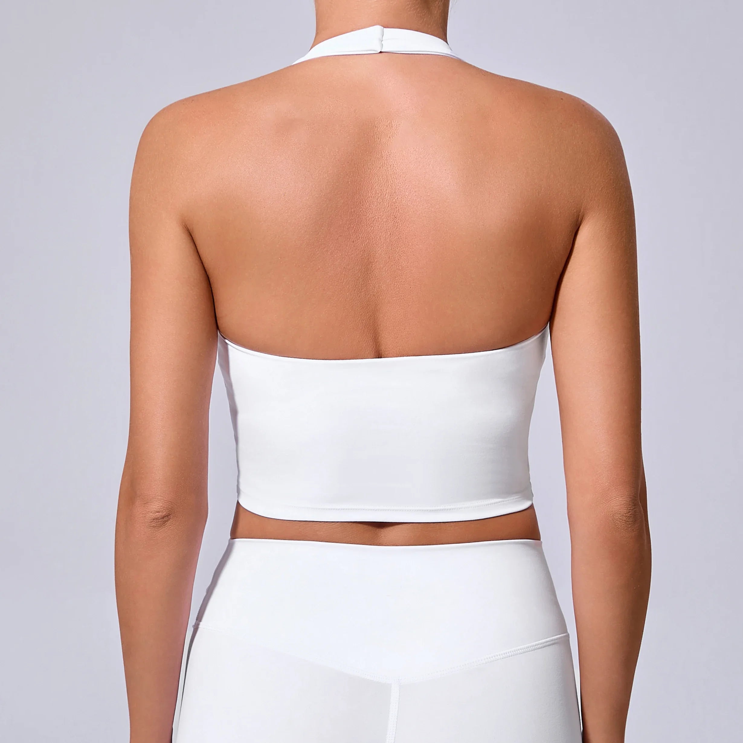 Ladies Sports Bra Sexy Hanging Neck High Support Impact Yoga Underwear