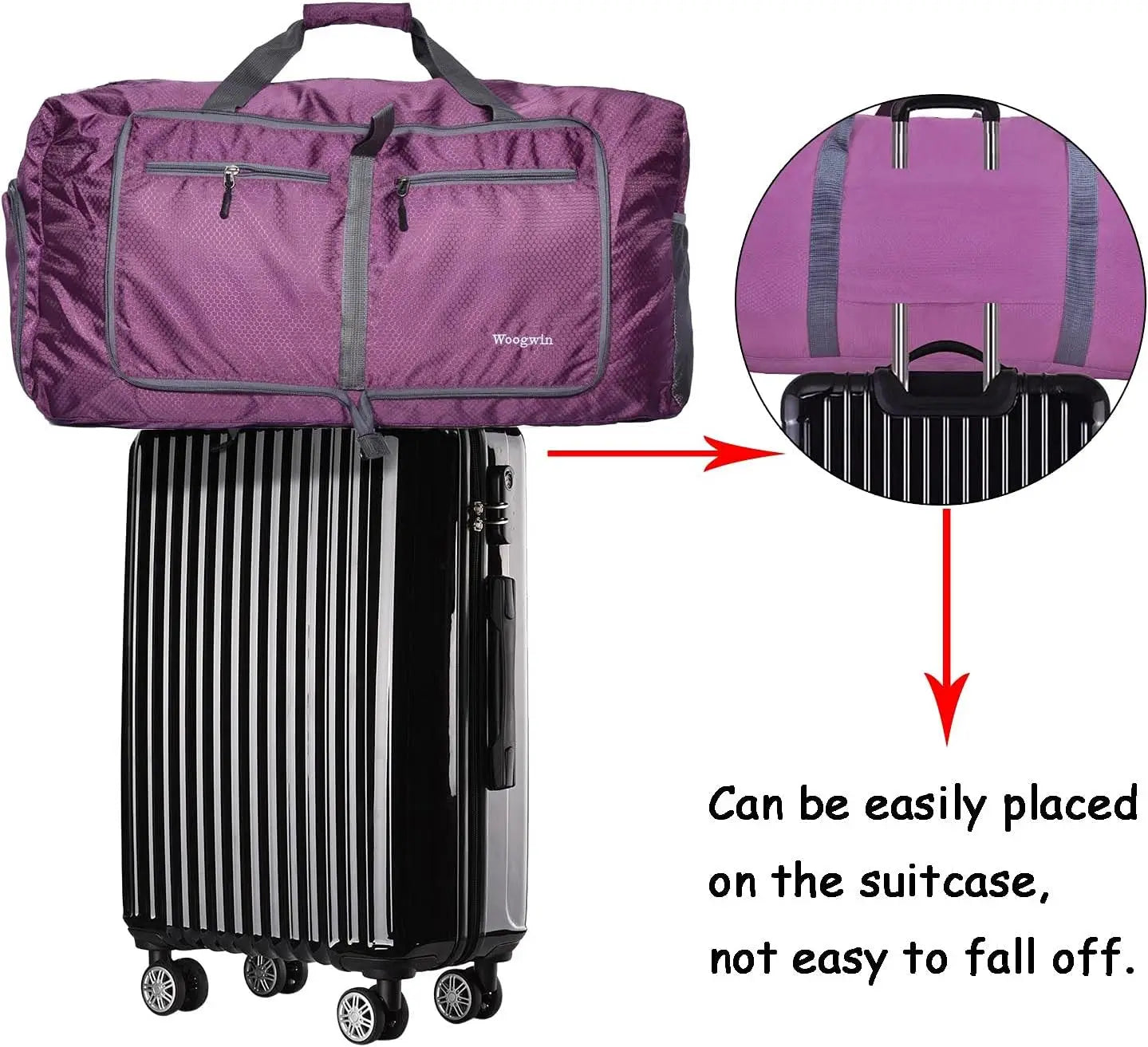 Large Foldable Waterproof Travel Duffel Bag for Beach, Pool, Sports, and Gym Use