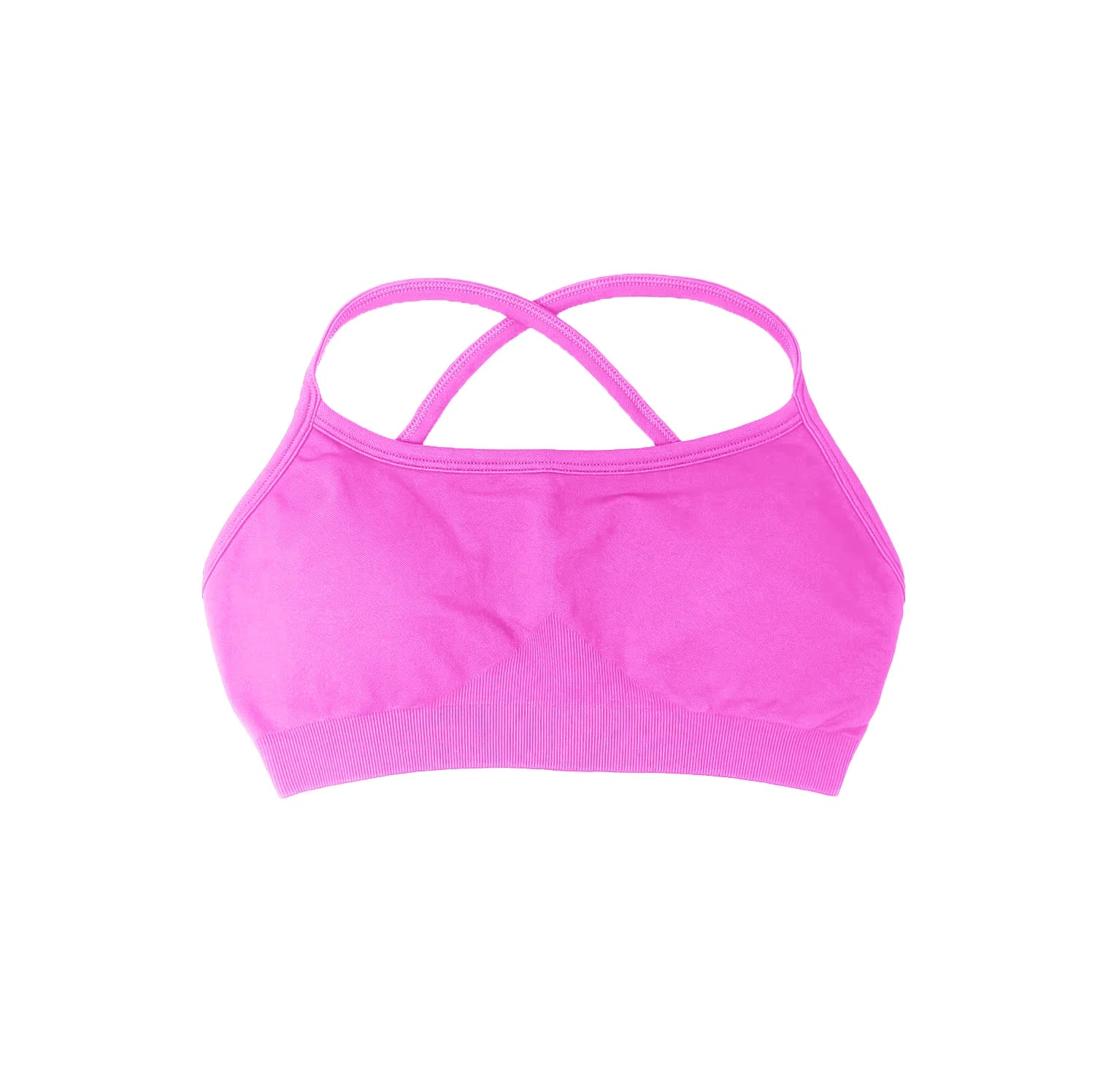 Bra Seamless Yoga Top Women Fitness Article Gym Active Wear Back Cross
